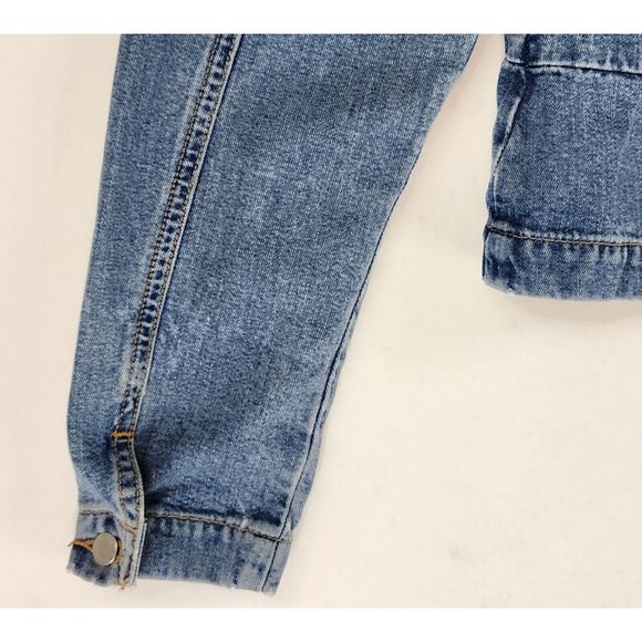 Guess Jean Jacket Womens Large Blue Denim Classiccore Casual Vintage USA - Picture 10 of 11